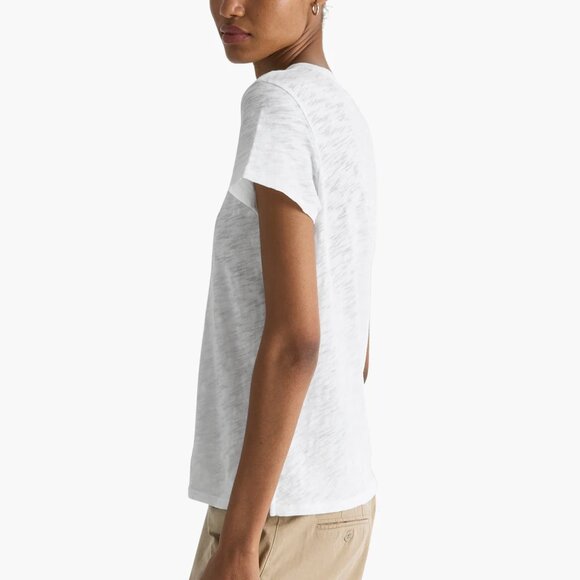 New ATM Slub Jersey Schoolboy Crewneck Short Sleeve White Tee Medium NWT - Picture 2 of 5